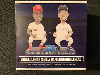 Louisville Bats Billy Hamilton Vince Coleman Dual BOBBLEHEAD New In Box Limited • $14.99