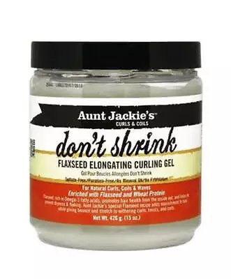 Aunt Jackie S Dont Shrink Flaxseed Elongating Curling Gel • £10.50