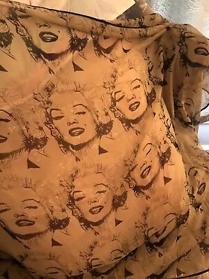 Vintage Black And White Marilyn Monroe Large Scarf Cover Up Norma Jean Chiffon • $15