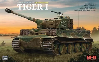 Ryefield-Model RM5080 1/35 Sd.Kfz.181 Tiger I Late Production W/ Full Interior • $69.99