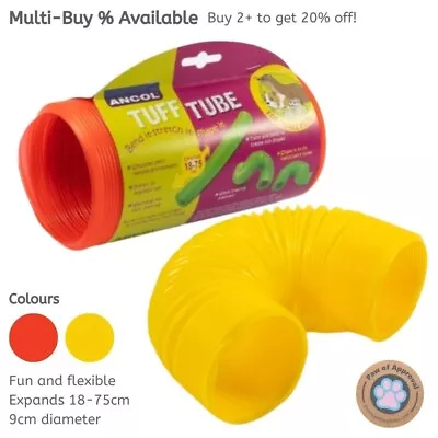 ANCOL Tuff Tube Small Pet Hamster Gerbil Flexible Play Interactive Toy Tunnel • £7.99