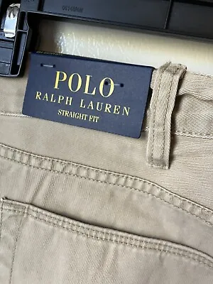 Chaps Ralph Lauren Tan Pants/Jeans Beige Flat Mens Size 38 X 30 • $22