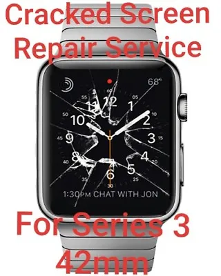 Cracked Broken LCD Screen Glass Repair Service For Apple Watch Series 3 S3 42mm. • $135.99