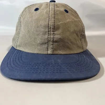 Vtg NOS Blank Kokopeli Two Tone Strapback Unstructured Distressed Dad Cap Hat • $9.95