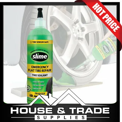 $32.90 • Buy Slime Tire Sealant 473ml Emergency Flat Tyre Repair Tire Sensor Safe 10011