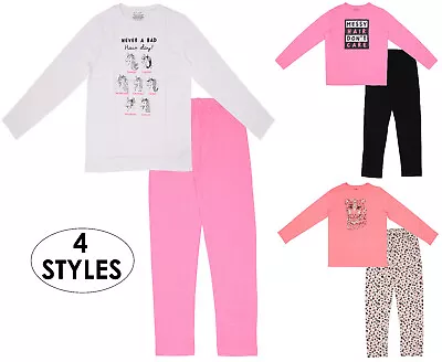 Girls Pyjamas Nightwear Ex Uk Store 2pc Pj Sets 7 8 9 10 11 12 13 14 15 Years • £7.99