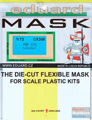 EDUCX308 1:72 Eduard Mask - F6F Hellcat (EDU Kit) #CX308 • $13.24
