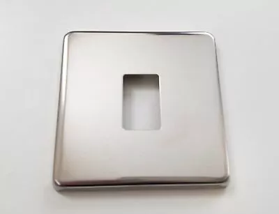 £5.99 • Buy Light Switch Cover Plate Conversion In Victorian Chrome Single / Double Stick On