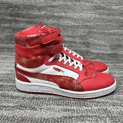 £48.67 • Buy Puma Sky II Hi Womens Size 7.5 Shoes Red Roses High Top Athletic Contact Sneaker