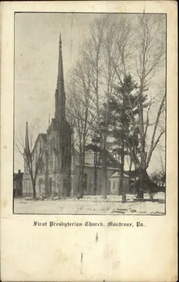 Montrose PA First Pres Church C1910 Postcard • $3.45