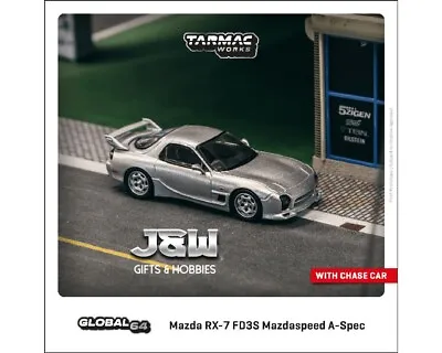 Tarmac Works Mazda RX-7 FD3S Mazdaspeed A-Spec Silver Global 64 1/64 • $11.99