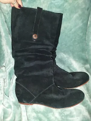 Ugg Highkoo Suede Slouch Boots Sz 11 • $100