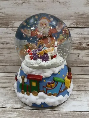 $25 • Buy Santa Claus Is Coming To Town Musical Snow Globe Trains Dreaming Bed Candy Canes