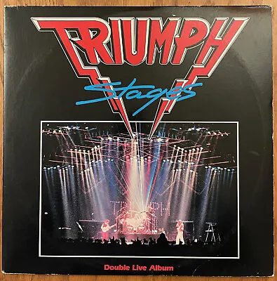 TRIUMPH - Stages (MCA2-8020) NM Double Live Vinyl MASTERDISK RL • $22.50