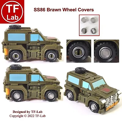 Wheel Covers Upgrade Kit For Transformers Studio Series SS 86 Brawn TF-Lab • $3.99