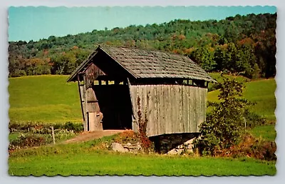 Near St Johnsbury Vermont Covered Bridge VINTAGE Postcard A100 • $6.95