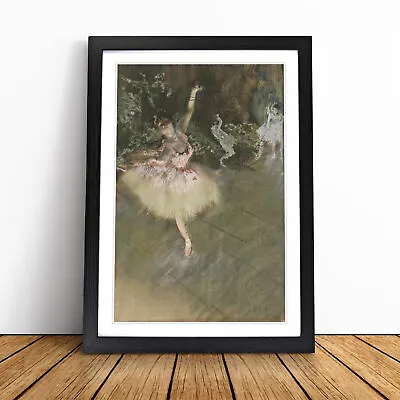 A Star Ballet Ballerina Dancer By Edgar Degas Wall Art Print Framed Picture • £24.95