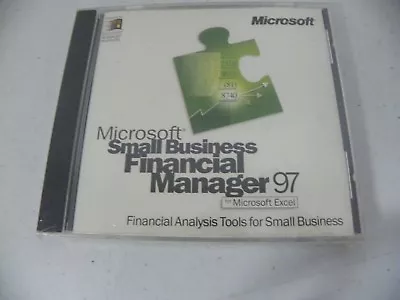 Microsoft Small Business Financial Manager 97 For Excel 95 NT CD-ROM • $27.95