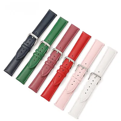 Plain Pin Buckle Leather Watch Strap Replaceable Strap Wrist Strap • $11.52