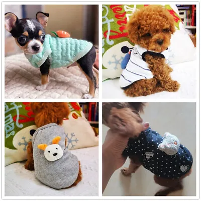 Boy Girl Female Dog Clothes Size XS XXS For Cat  Teacup Yorkie Puppy Chihuahua • £4.79