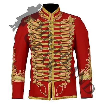 Napoleonic Hussar Jacket-Men's Tunic Pelisse Inspired By Jimi Hendrix-Military • $120