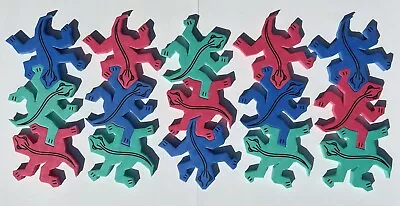 RARE MC Escher: Plane With Reptiles Interlocking Puzzle Tiles • $49.99
