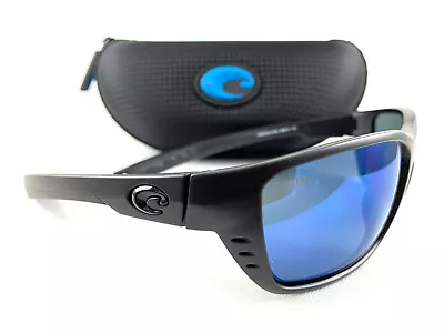 COSTA DEL MAR Sunglasses Whitetip 580P Blackout Blue Mirror Polarized Brand New • $101