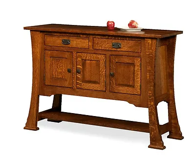 Amish Arts & Crafts Mission Dining Room Sideboard Server Solid Wood • $2499