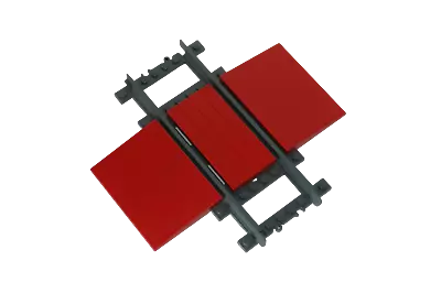 Lego® TRAIN Tracks RC Railway Level Crossing RED • $16.45