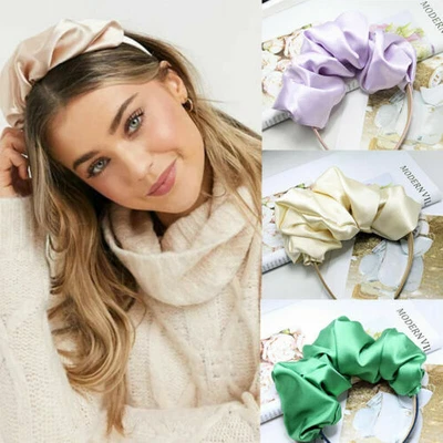 $3.99 • Buy Retro Color Fashion Slik Hairband Hair Loop Lystrfac Padded Pleated