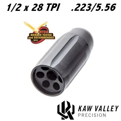 Kaw Valley Precision .223/5.56 Linear Comp 1/2x28 Black • $43.85