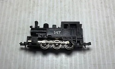 Atlas Trains 2169 N Scale 0-6-0 Black Tank Steam Engine Locomotive 147 Used • $42.50