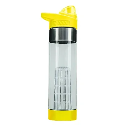 NEW Fruit Infuser Infusion Water Bottle-One Click Open Pro 24oz Yellow USA Yoga • $9.80