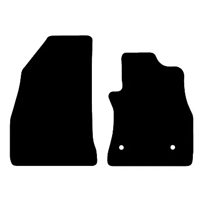 For Fiat Doblo Van 2010 - Onwards Fully Tailored Black Car Mats Carpet 2pc Set • £13.99