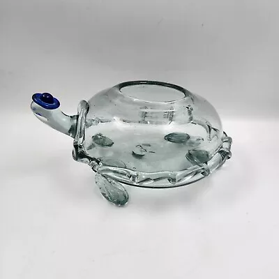 Mexican Blown Glass Sea Turtle Bowl • $54.99