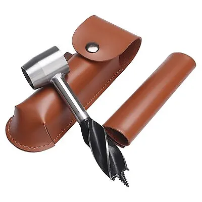 Hand Auger Wrench Outdoor Manual Drill Peg Hole Maker For Bushcraft Camping • $13.15