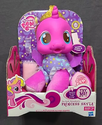 My Little Pony Talking Unicorn Princess Skyla So Soft Newborn Plush Baby WORKING • $65