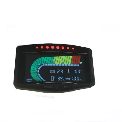 5in1 Digital Guage Oil Pressure Gauge Voltmeter Water Temp Meter Tachometer Kit • $59.30