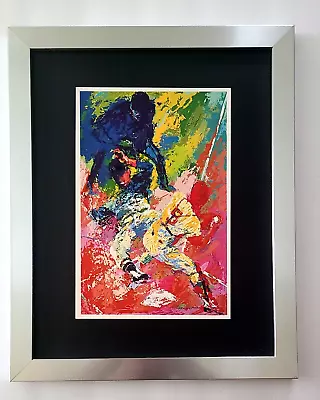 Leroy Neiman +  Baseball + Circa 1990's + Signed Print Framed • $119