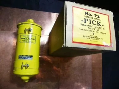 NOS Pick P2 Magnetic Oil Filter 1930-33 Buick 34-1936 Chrysler 35-42 Oldsmobile • $69.95