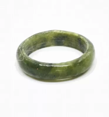 Vintage Spinach Agate Size 6 Ring Band  • $12