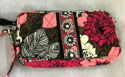 Vera Bradley Wristlet Mocha Rouge  Retired Excellent Condition • $15.99