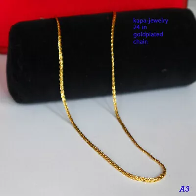 Real Looking 22 Ct Gold Plated Chain - Necklace Party Wear Kapa Indian Jewelry • £14.99