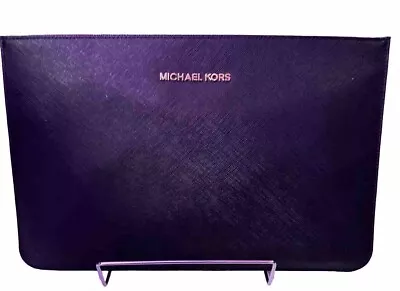 Michael Kors Jet Set LaptopTablet Document Sleeve Gold Lining Designer • $45.99