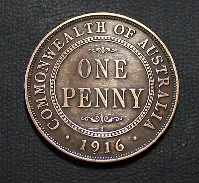 1916 Penny Australia - Gift - Special Year - Present #82 • $5