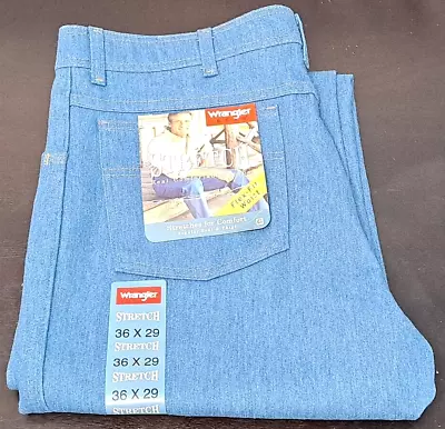 Wrangler Her Men's 36x29 Stretch Flex Fit Waist Jeans Light Blue Bootcut NWT • $24.99