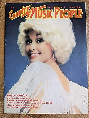 Country Music People Magazine January 1982 Dolly Parton Ed Bruce Rainwater • £6.50