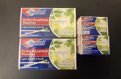 (2 Large Boxes And 10 Small Boxes) Diamond Strike Anywhere Matches New Sealed • $19.99