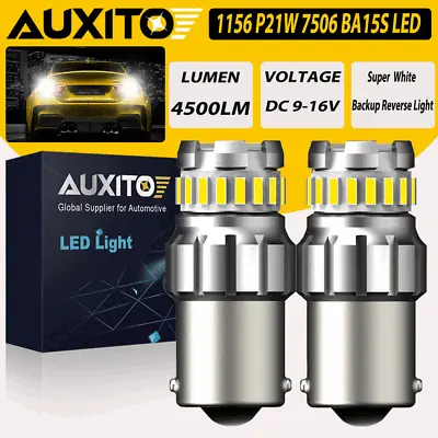 AUXITO 1156 7506 23-LED Reverse Backup Light Bulbs White 6000K Canbus Error Free • $12.19