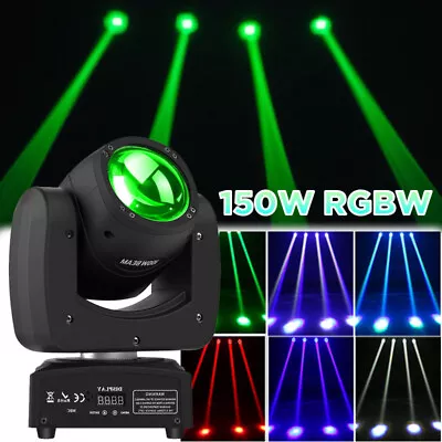 150W Moving Head Stage Lighting RGBW DJ Party Light LED DMX Beam Disco Lights US • $94.99